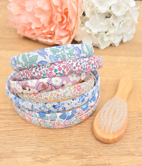 Liberty Alice Bands, Liberty Hairbands, Girls Hairbands, Floral Alice Bands, Pink Hairbands, Flower Alice Bands, Girls Hairbands - 1.5cm
