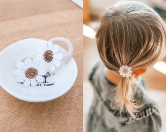 Paire d'élastiques pour cheveux bébé, Bandes pour cheveux pour tout-petits, Élastiques pour cheveux marguerite, Bandes pour cheveux bébé, Bobines doux, Mini élastiques pour cheveux, Petits élastiques, Sans accrocs