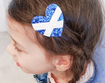 Schottische Haarspange, Schottland Haarspange, Burns Night Haarspange, Schottische Flagge Haarspangen, Fußball, Kleinkind Haarspangen, Baby Haarspange