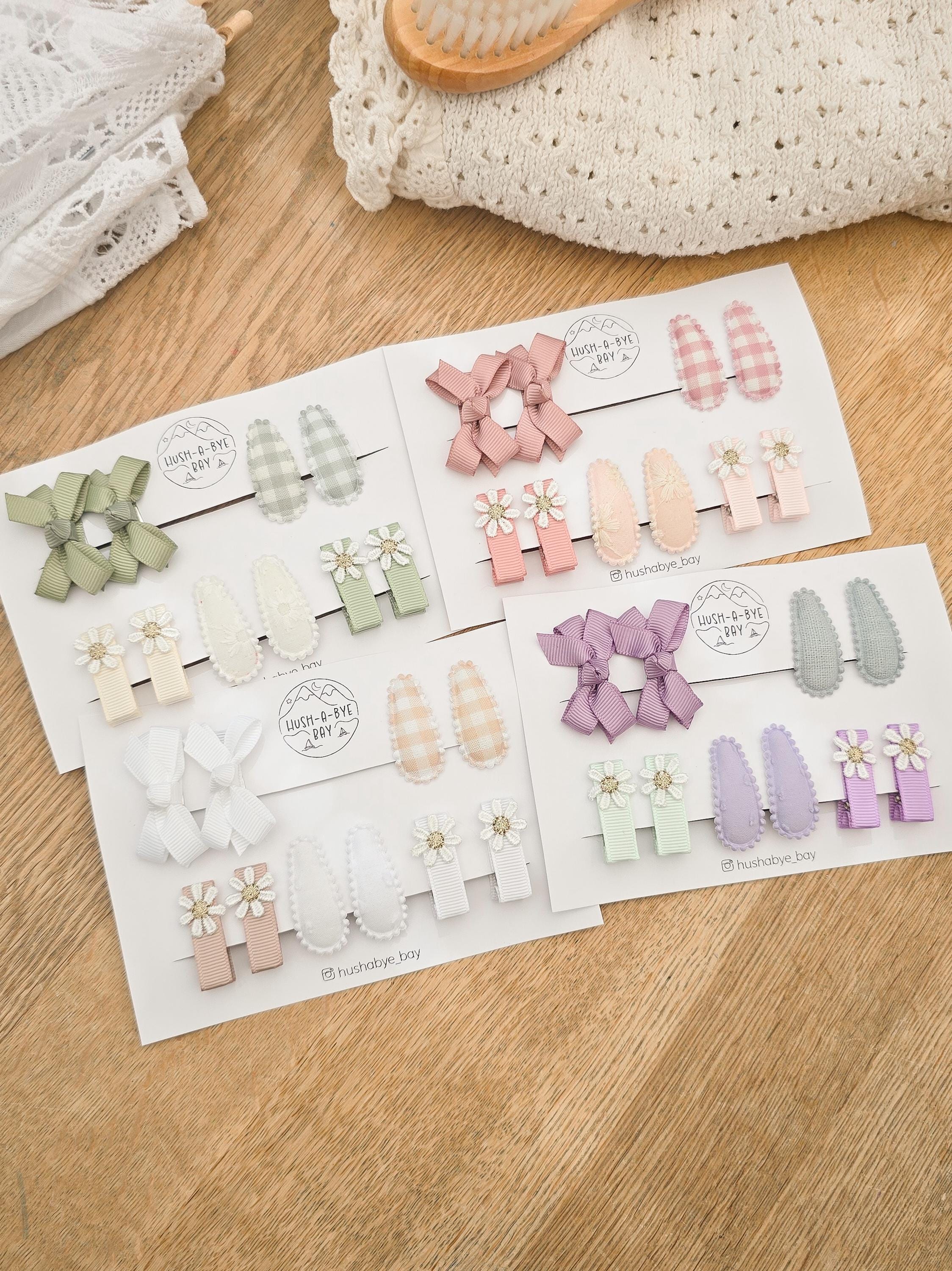 First Clips Baby First Hair Clips, Baby Hair Clips, Pigtail Clips, Baby Fringe ...