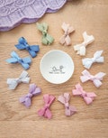 Baby Bows, Baby Hair Clips, Bow Snap Clips, Baby Fringe Clips, First Hair Bows, Toddler Hair Clips, Gentle Hair Clips, Mini Baby Bows