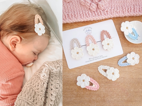 ⭐️New⭐️【オーダー♡くまと花】ヘアクリップ ヘアピン ベビー  