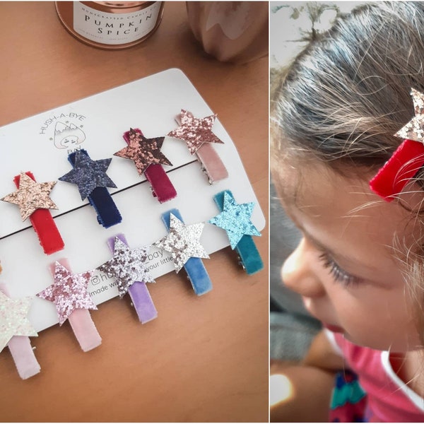 Star Hair Clips Etsy
