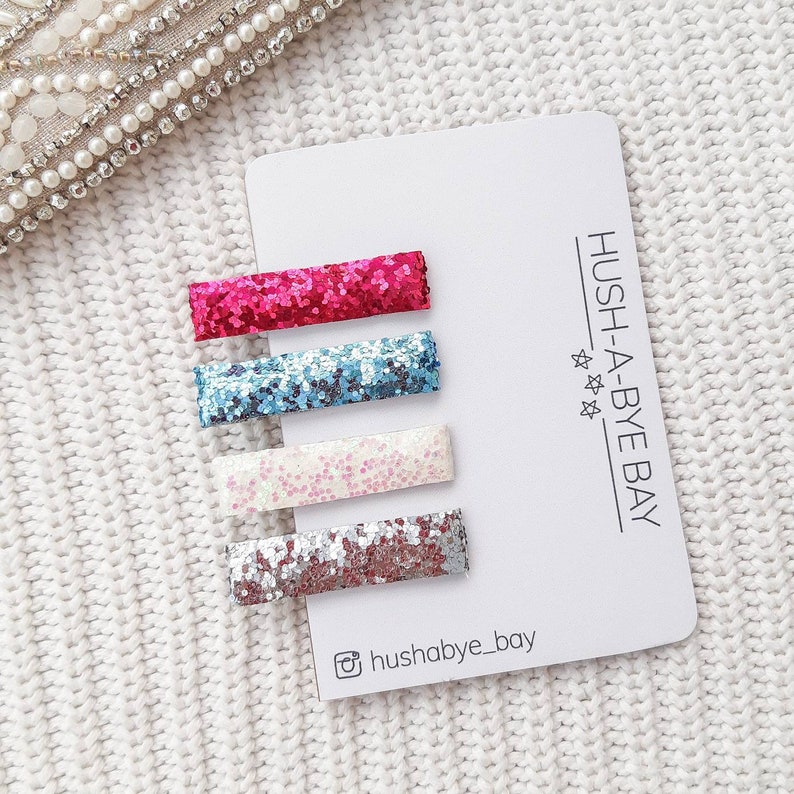 Glitter Hair Clips Fringe Clips Toddler Hair Clips Baby Etsy