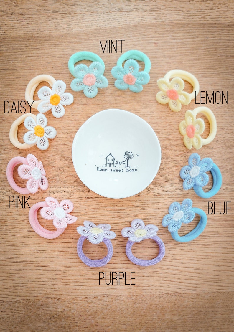 Paire d'élastiques pour cheveux bébé, Bandes pour cheveux pour tout-petits, Bandes pour cheveux pour bébé, Boucles d'oreilles douces, Mini élastiques pour cheveux, Petits élastiques, Bandes sans accroc image 9