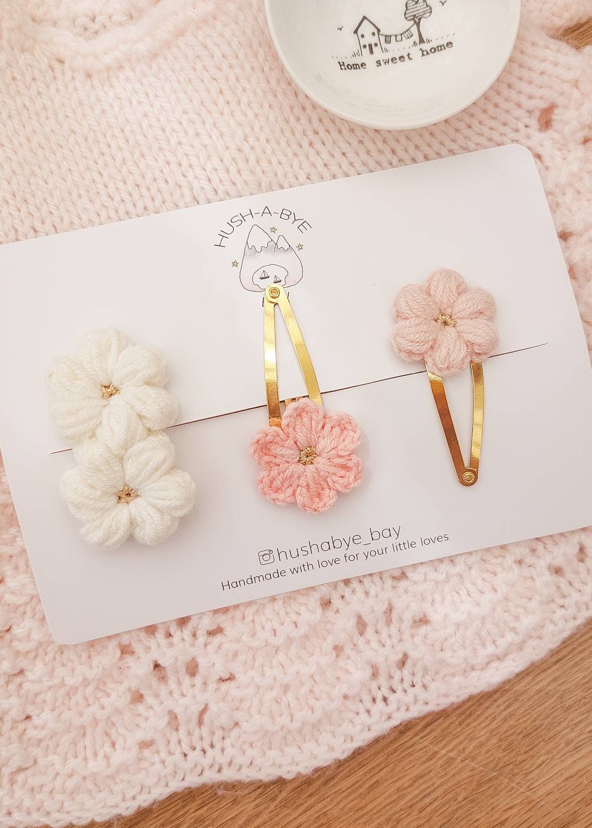 Free People, Accessories, New Crochet Clips With Flowers
