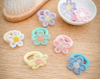 Pair of Baby Hair Ties, Toddler Hair Bands, Baby Hair Bands, Soft Hair Bobbles, Mini Hair Bands, Small Elastics, No Snag Bands