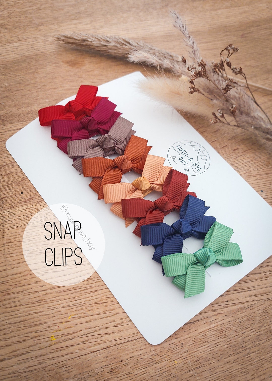 First Clips Baby Bows, Baby Hair Clips, Bow Snap Clips, Baby Fringe Clips, First ...
