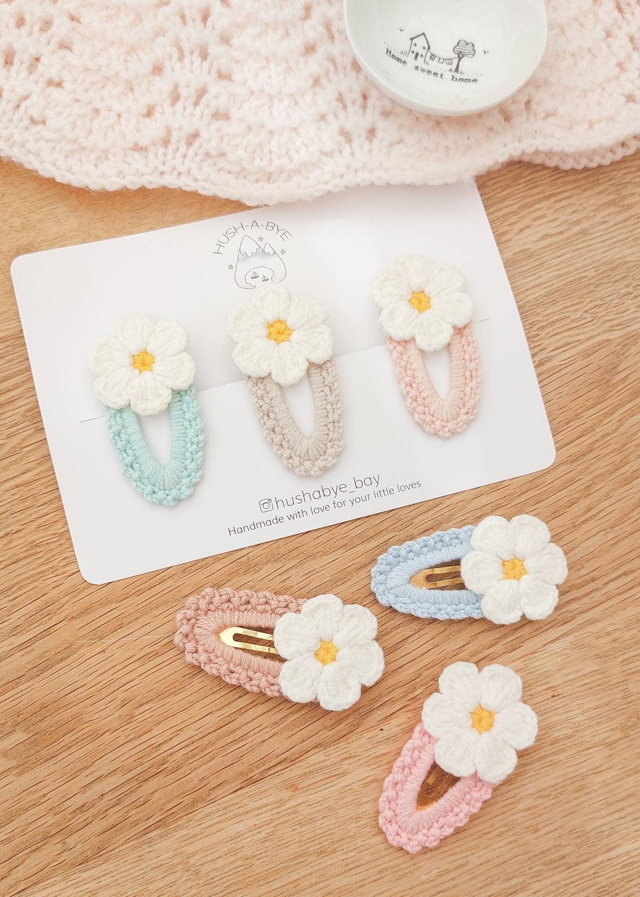 Flower Hair Clips Knitted Hair Clips Crochet Hair Clips - Etsy New Zealand Flower Hair Clips Knitted Hair Clips Crochet Hair Clips - Etsy New Zealand