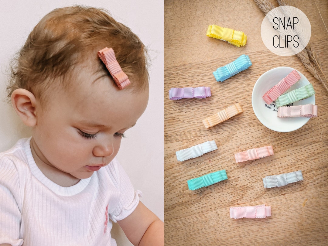 40pcs Girls Hair Bow Clips, TSV 1.4" Ribbon Tiny Hair Barrettes Alligator Clips Hair Accessories In Pairs