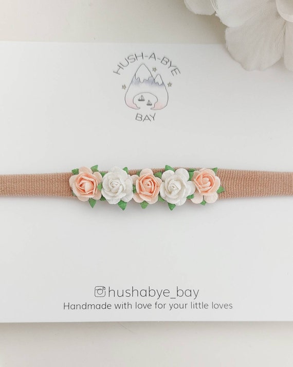 3 Pezzi Fascia Capelli in Nylon per Neonata Fascia Testa Capelli Floreale con Fiore per Bambini Arco Twist Accessori per Capelli per Neonati Fasce per Capelli Neonata Accessori Capelli Bambina