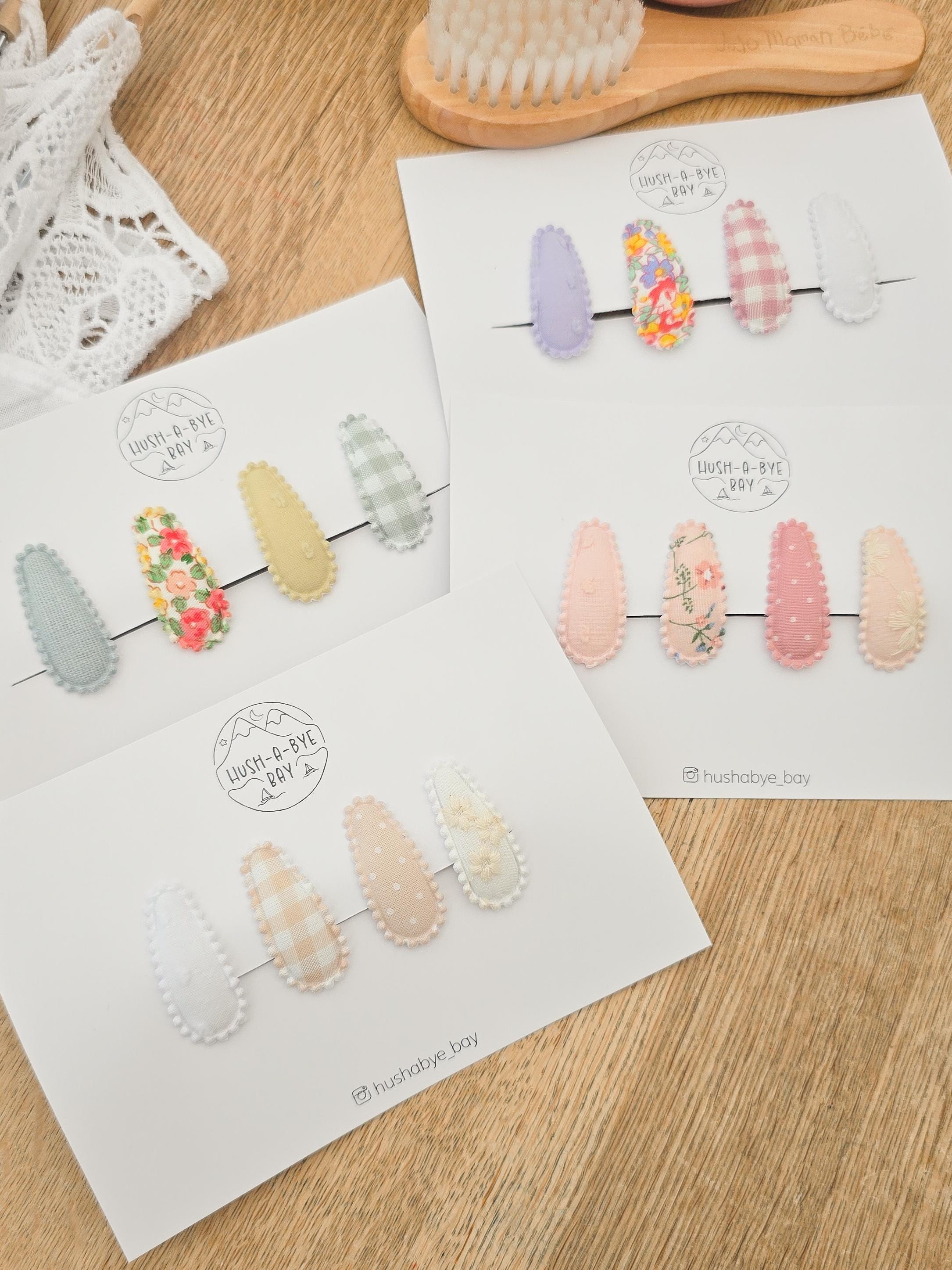 First Clips Baby Mini Snap Clips Set, Toddler Snap Clips, Baby Fringe Clips, First ...