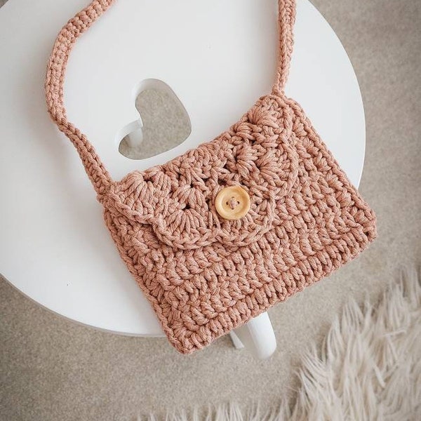 Girls Handbag, Toddler Handbag, Knitted Bag, Toddler Bag, Little Girls Bag, Toddler Purse,Crochet Bag, Small Bag, Shoulder Bag, Toddler Gift