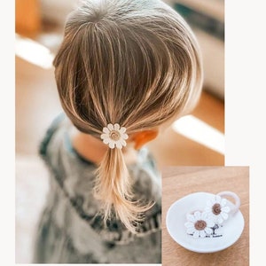 Paire d'élastiques pour cheveux bébé, Bandes pour cheveux pour tout-petits, Bandes pour cheveux pour bébé, Boucles d'oreilles douces, Mini élastiques pour cheveux, Petits élastiques, Bandes sans accroc image 10