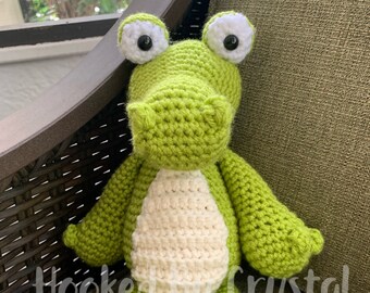 Stuffed Alligator - Alligator Baby Gift - Unique Baby Gift - Stuffed Animal - Handmade Alligator - Crochet Alligator - Unique Birthday Gift