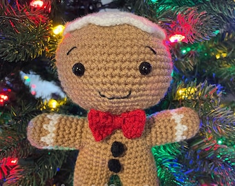 Gingerbread Man - Crochet Gingerbread Man - Gingerbread - Christmas Gingerbread - Christmas Decor - Christmas - Unique Christmas Gift - Gift