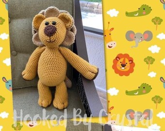 Stuffed Lion - Lion Baby Gift - Unique Baby Gift - Stuffed Animal - Handmade Lion - Crochet Lion - Unique Birthday Gift
