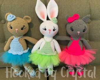 Ballerina Stuffed Animals - Ballerina Baby Gift - Unique Gift - Handmade Ballerina - Unique Birthday Gift - Ballerina Animals