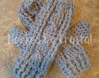 Chunky Mittens - Handmade Mittens - Crochet Mittens - Gloves - Winter Accessories - Chunky Winter Mittens - Chunky Crochet Mittens