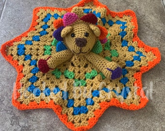 Lion Lovey - Crochet Lion Lovey - Lion - Crochet Lion - Crochet Lovey - Lovey - Baby Lovey - Crochet Baby Lovey - Baby Gift - Handmade Lion