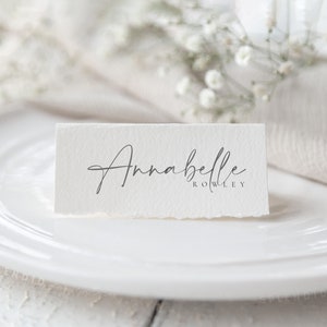 Tented Place Cards Template, Elegant Wedding Name Cards, Folded Place Cards Template, Editable Place Cards, Elegant Place Cards - Celine
