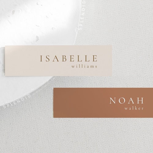 Printable Wedding Name Cards Template Digital Download 100 Etsy