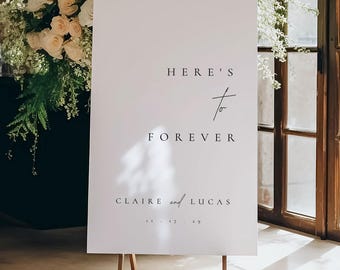 Custom Wedding Welcome Sign, Love Quote Welcome Sign Foam Board, Rehearsal Dinner Sign - Claire