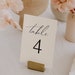 see more listings in the Table Numbers section