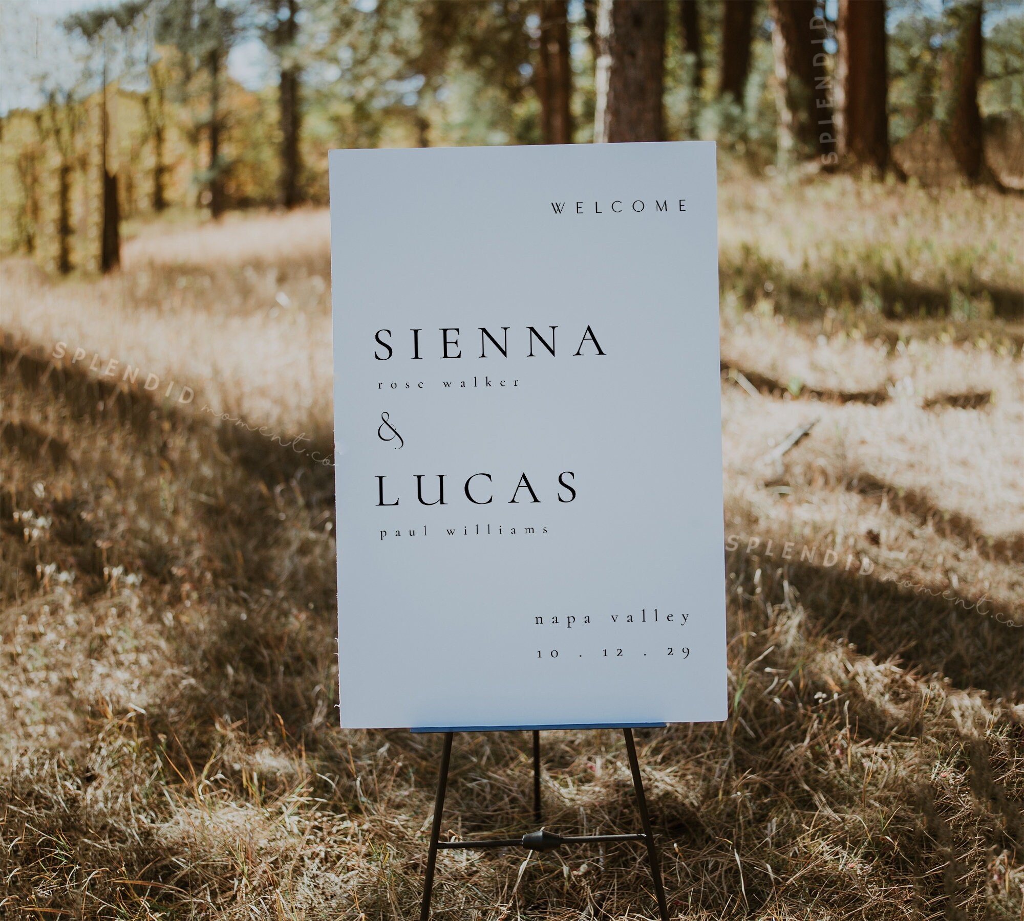 Modern Wedding Welcome Sign Template: Ceremony Decor (digital Download ...