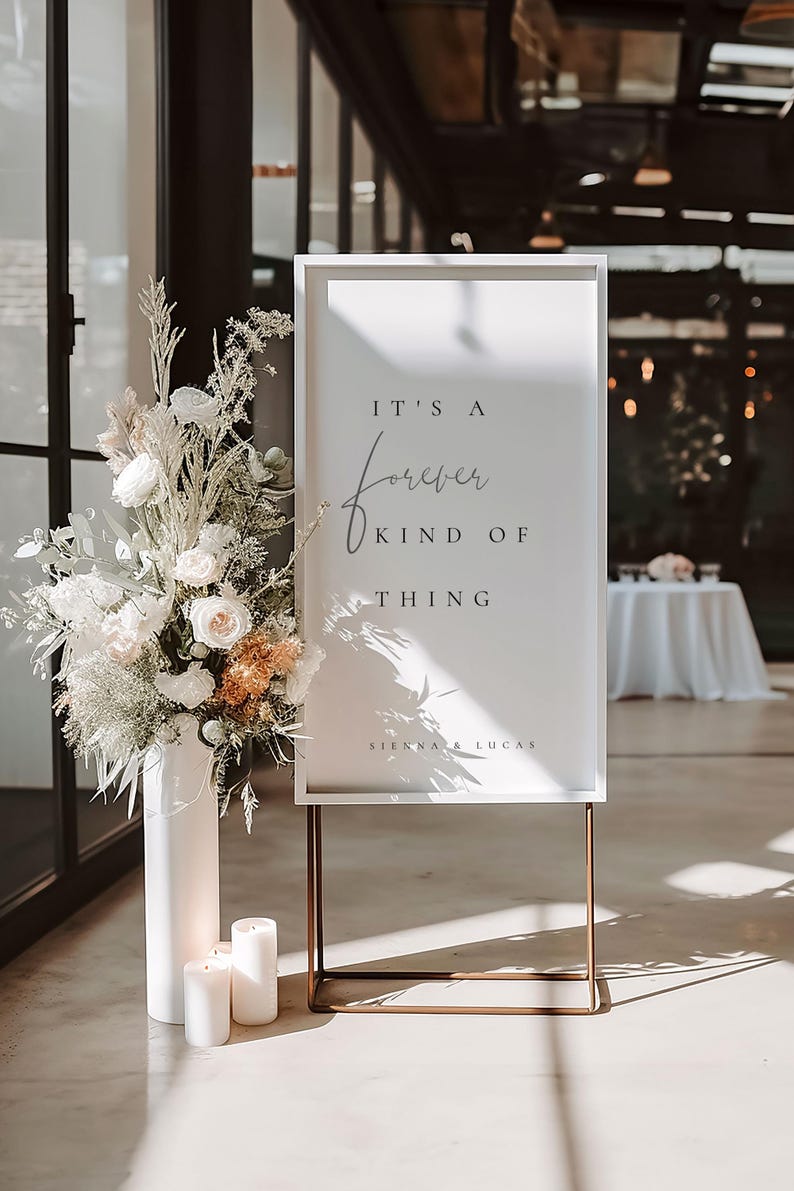 Modern Wedding Welcome Sign Template: Rehearsal Dinner Sign (digital ...