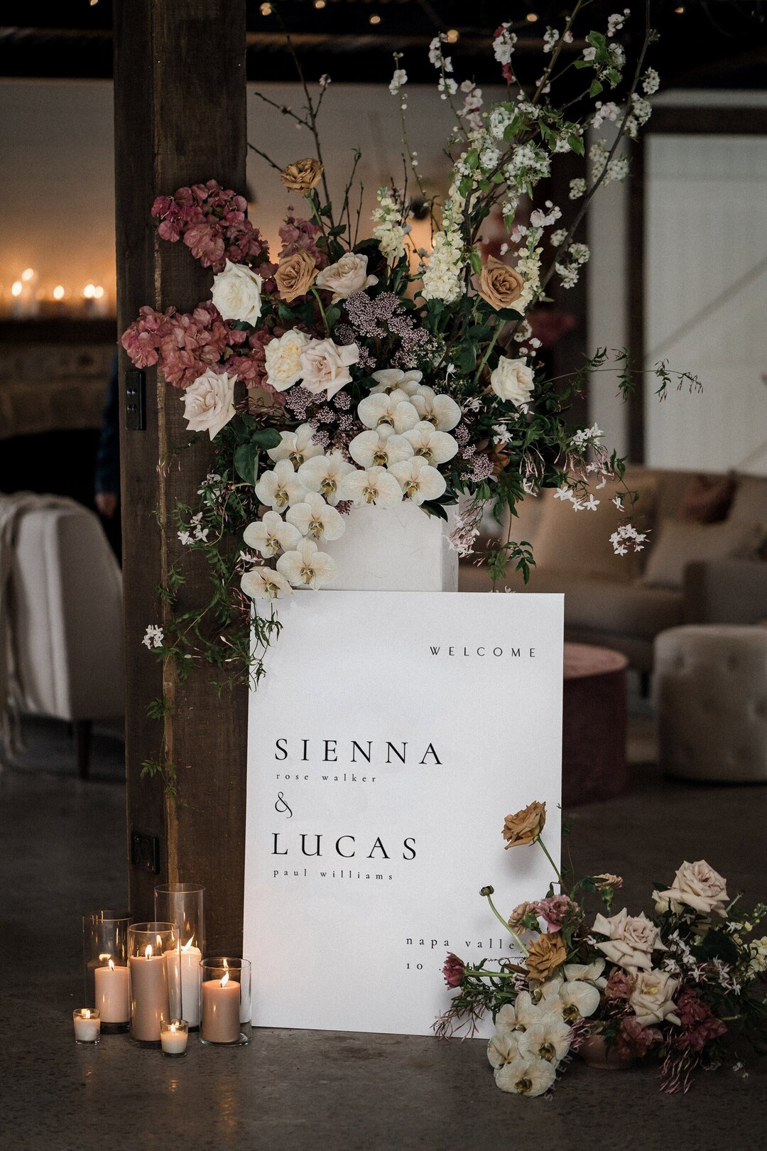 Modern Wedding Welcome Sign Template: Ceremony Decor (digital Download ...