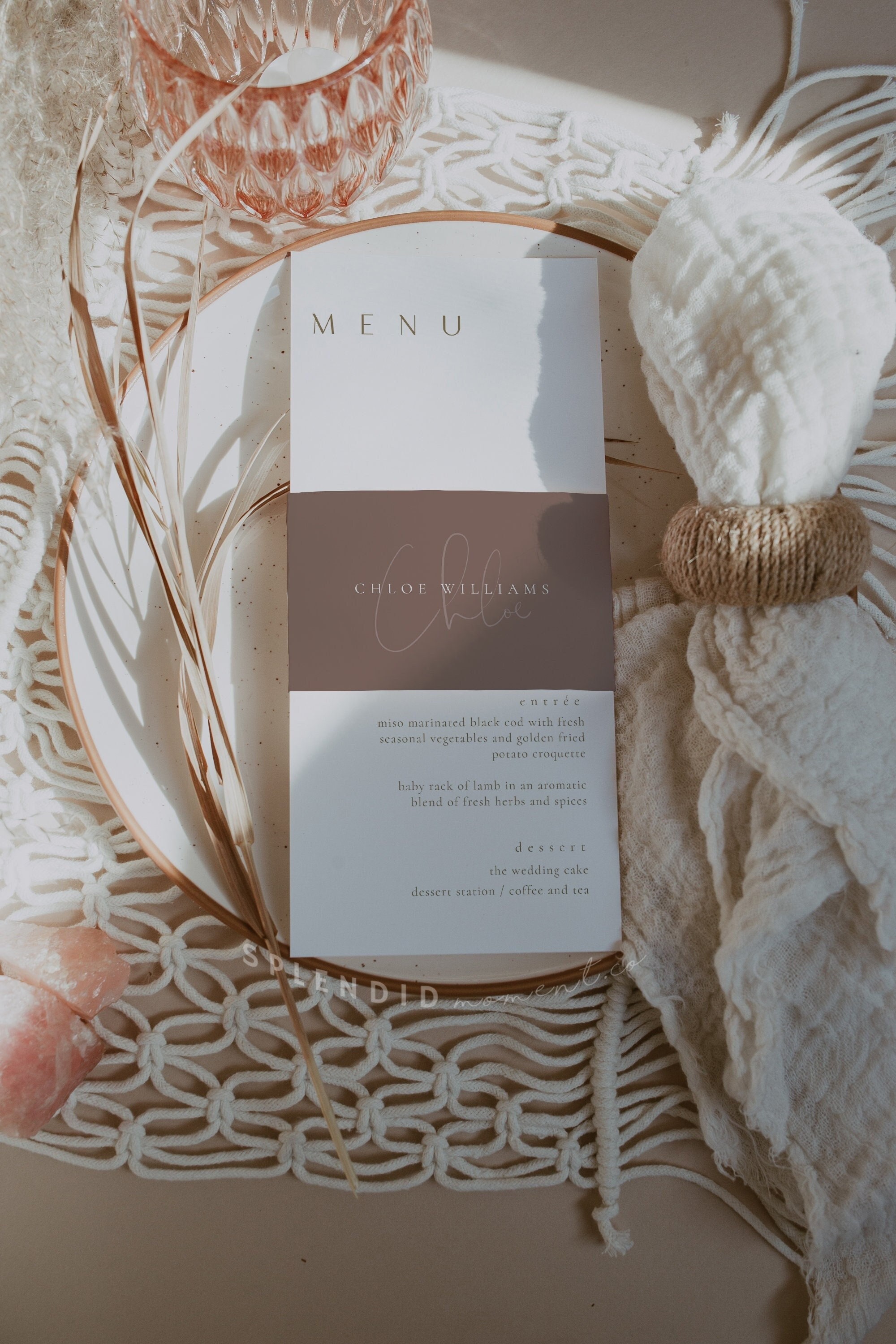 Wedding Place Cards Template, Unique Name Card: Napkin Wraparound ...