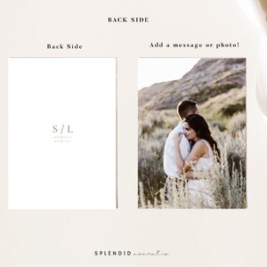 Minimalistische Hochzeitseinladungs-Suite, druckbares Bohemain-Hochzeitseinladungsset, Rostgold-Hochzeitseinladungsvorlage herunterladen Sienna Bild 7