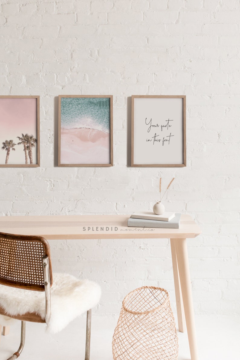 Beach Wall Art Set Pastel Wall Art Pastel Prints Printable Etsy