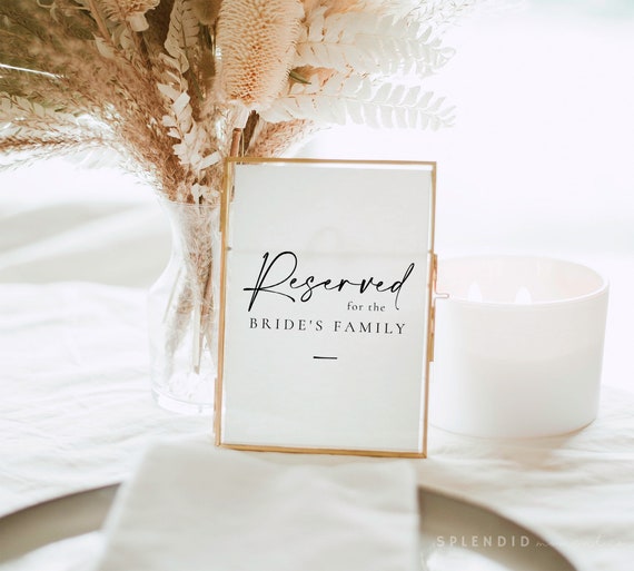 Wedding sale table signs