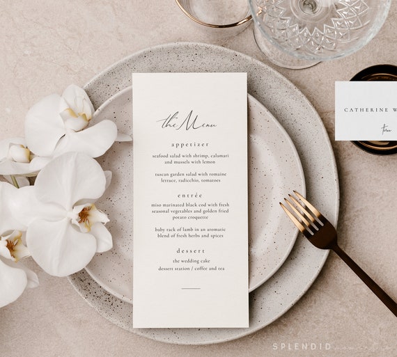 Song Vintage Monogram Wedding Menu Cards, Rehearsal Dinner Menus, and  Dinner Party Menu Cards - Documents and Designs