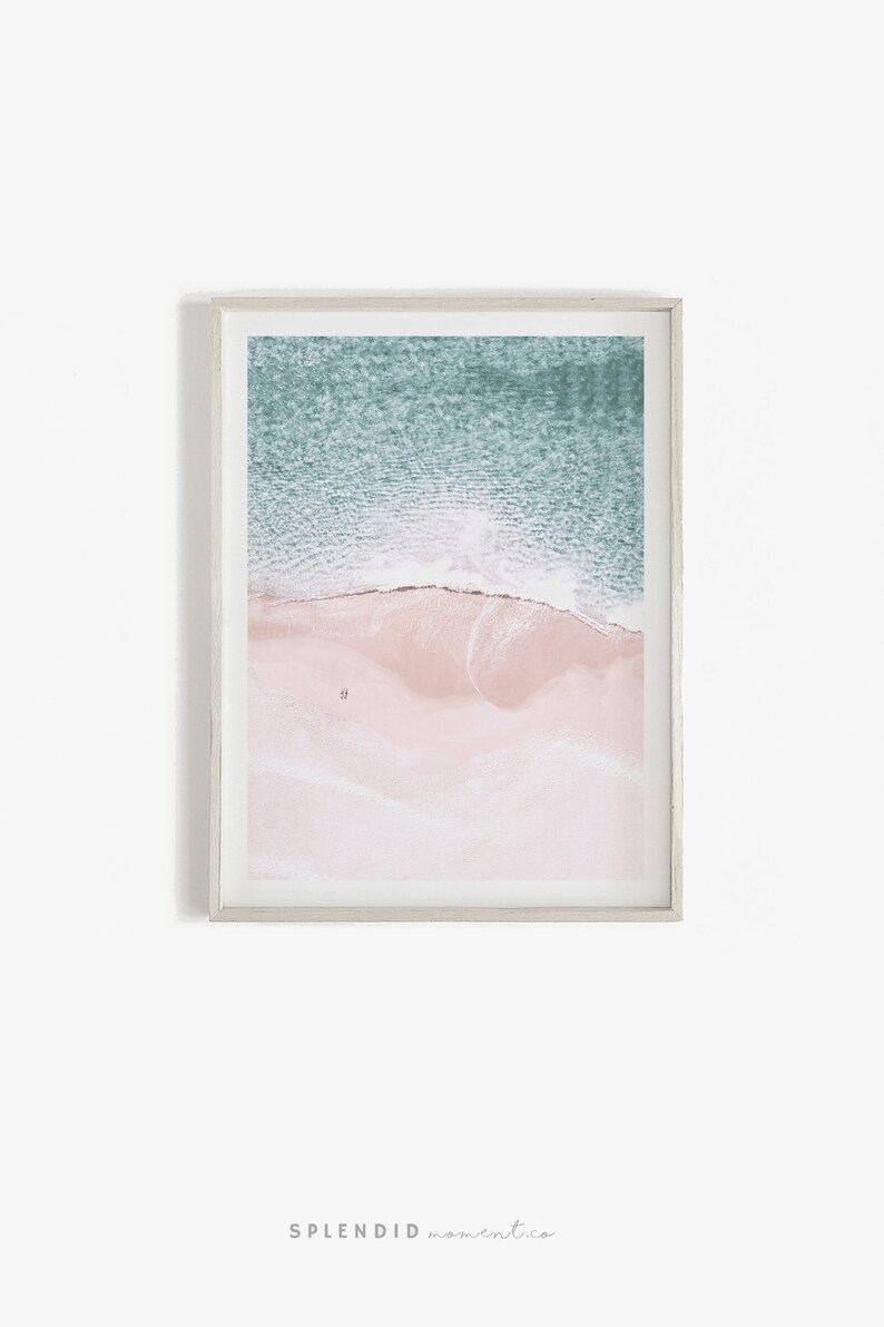 Beach Wall Art Set Pastel Wall Art Pastel Prints Printable Etsy