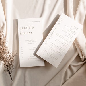 Minimalistische Hochzeitseinladungs-Suite, druckbares Bohemain-Hochzeitseinladungsset, Rostgold-Hochzeitseinladungsvorlage herunterladen Sienna Bild 6