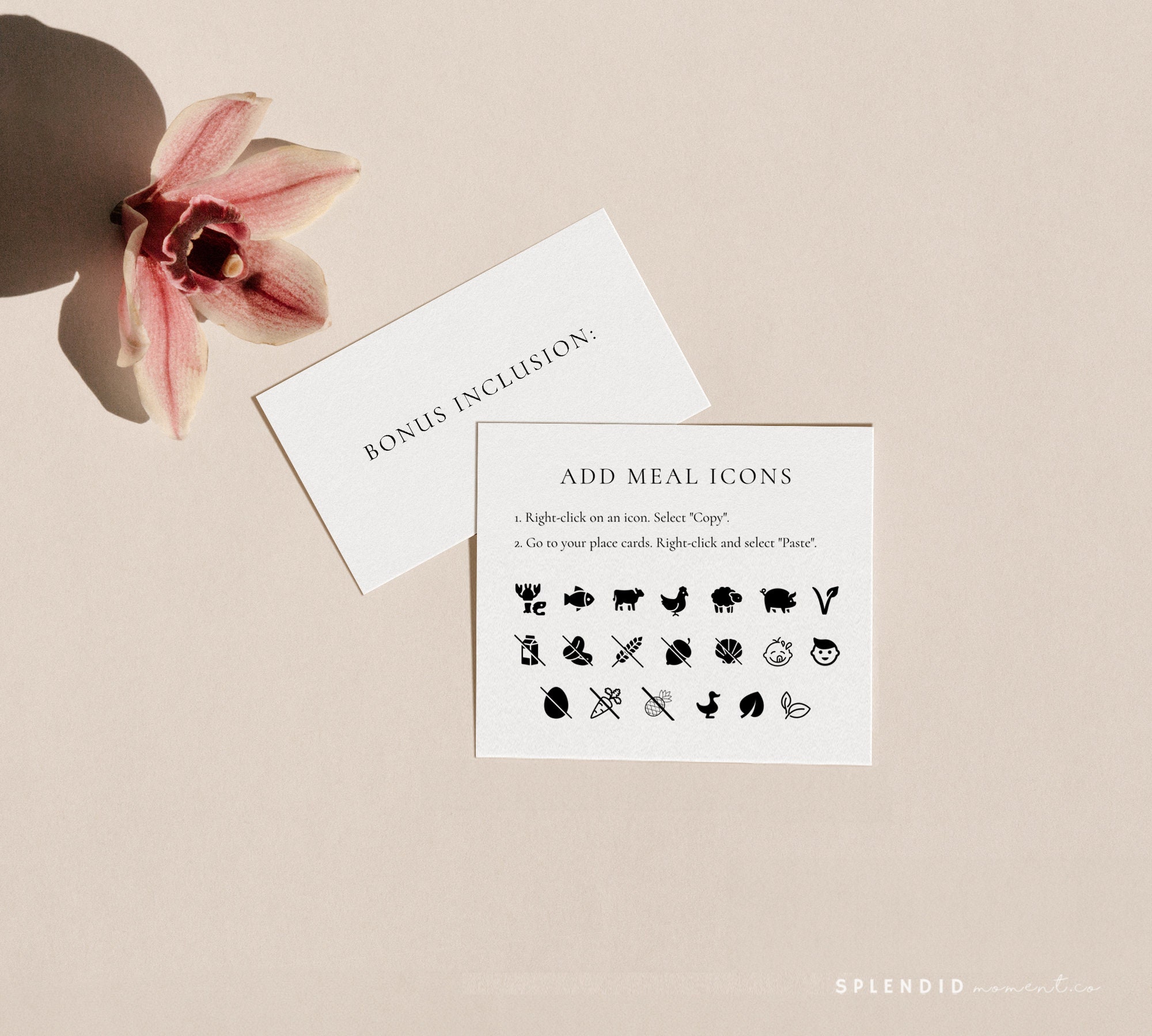 Minimalist Place Cards Template, Modern Wedding Name Cards, DIY Escort ...