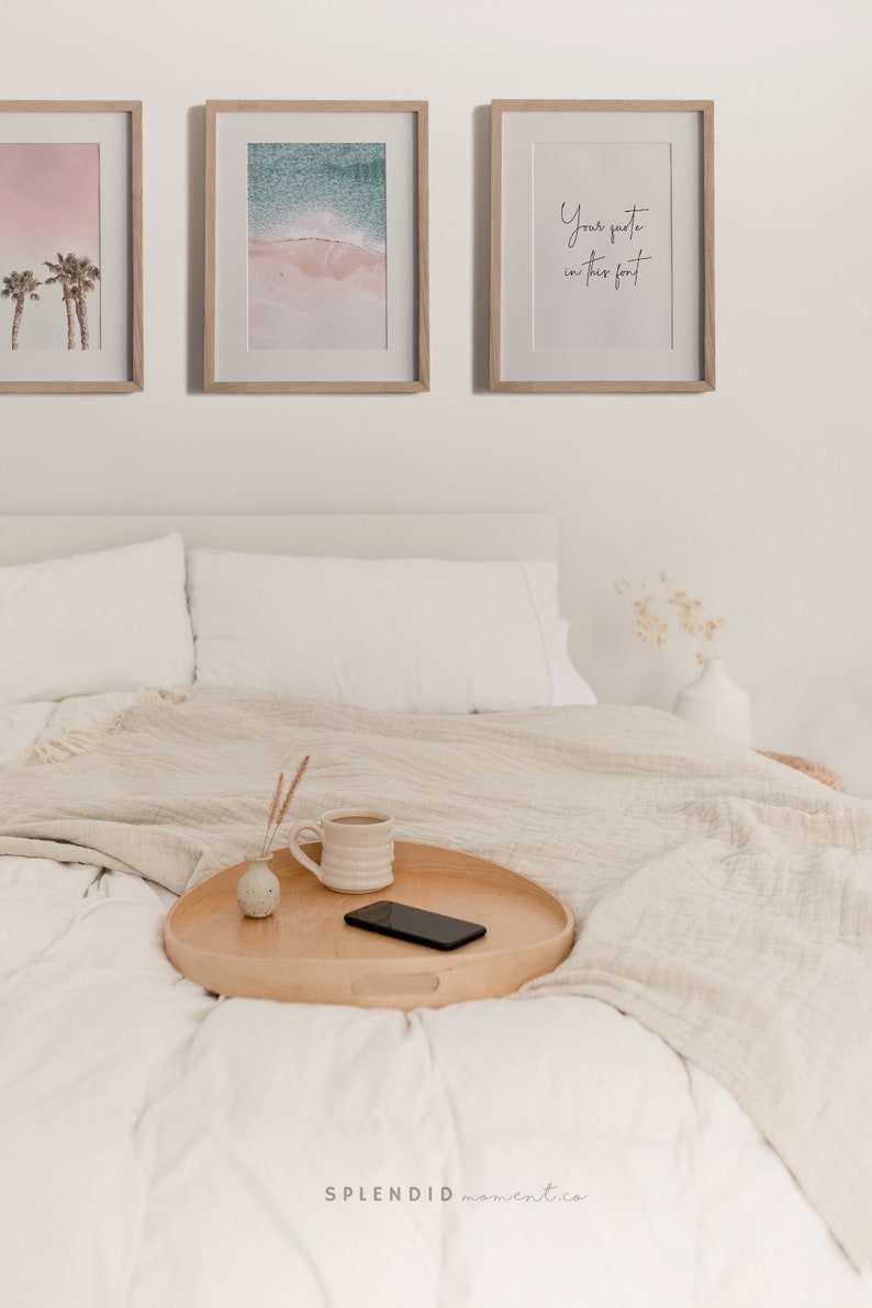 Beach Wall Art Set Pastel Wall Art Pastel Prints Printable Etsy