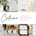 Modern Wedding Reception Bundle, Editable Wedding Sign Template Set, Reception Wedding Kit, Welcome Sign Seating Chart Menu & More - CELINE
