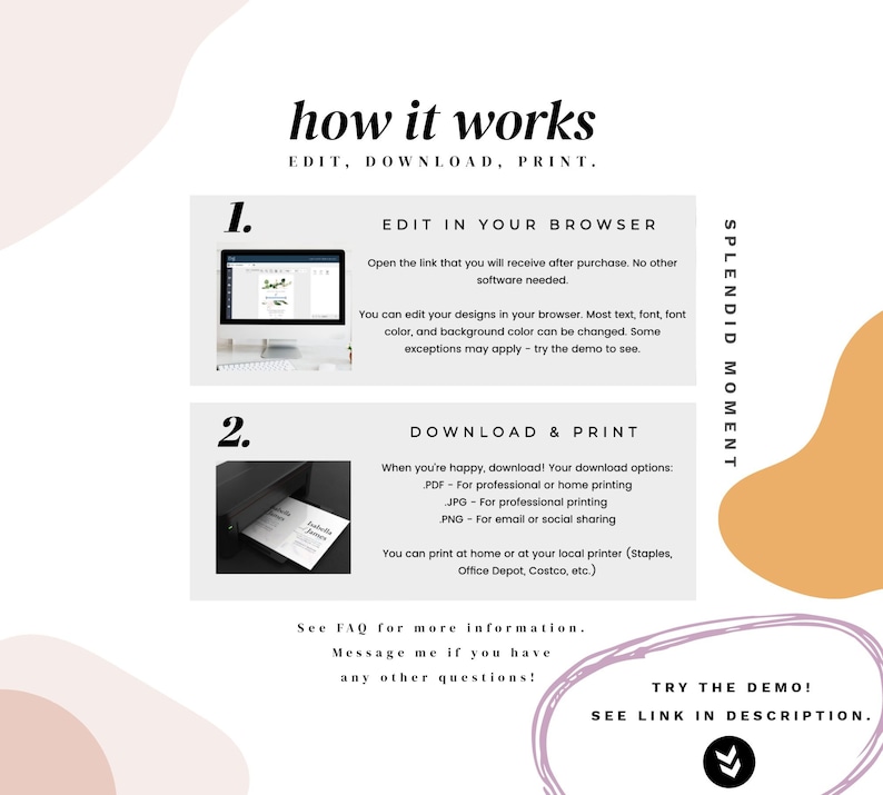 Fiona Arch Dusty Rose Invitation Suite Template Nude Blush Wedding Invitation Suite Template Arch Inspired Invitation Template