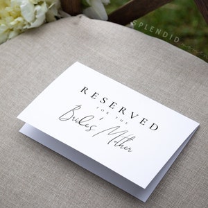 Wedding Reserved Seat Template, Occupied Seat Sign, Reserved Seating For Ceremony, Reserved Seating Signs Printable, Seating Signs - Olivia