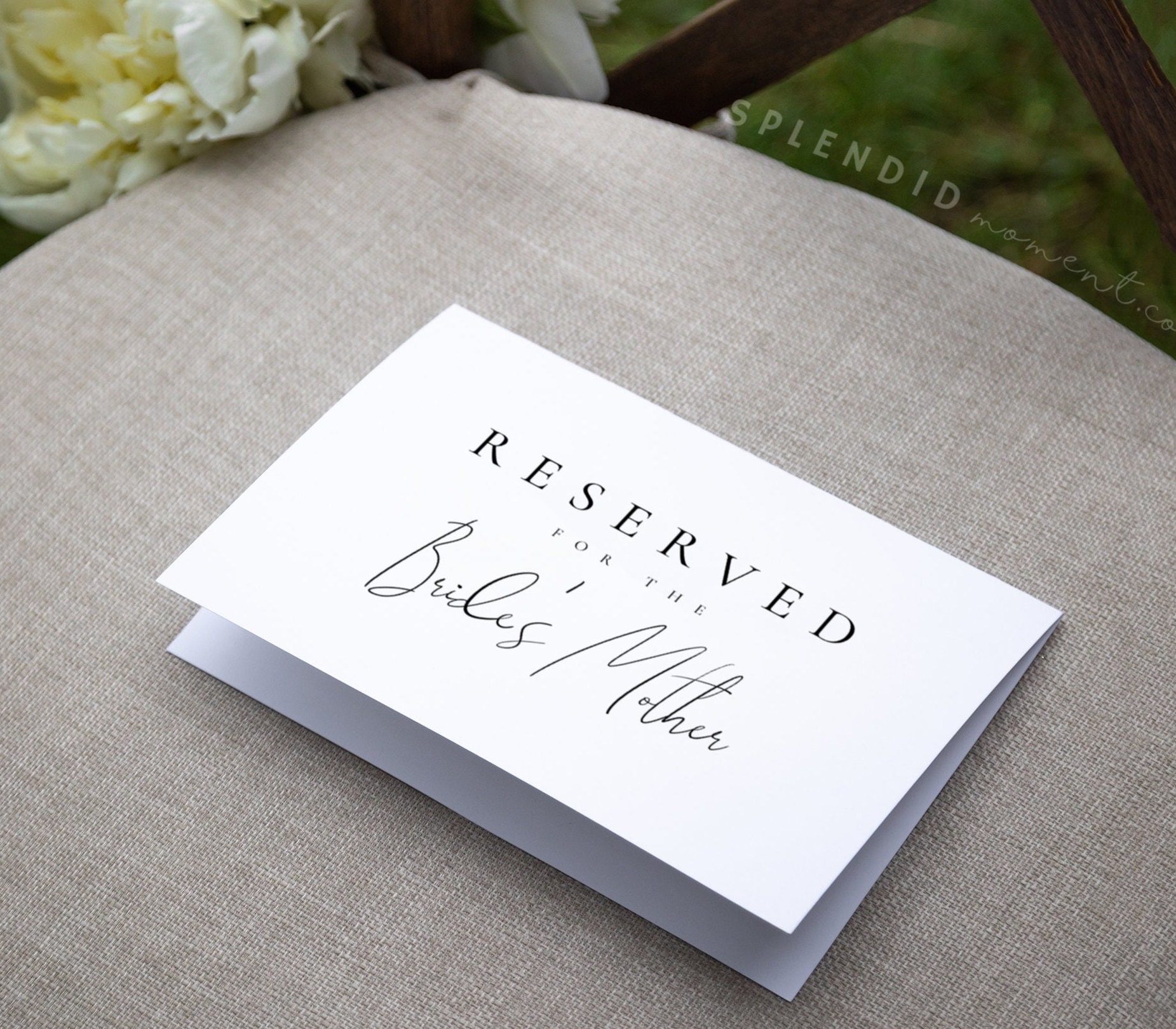 Wedding Reserved Seat Template Occupied Seat Sign Reserved
