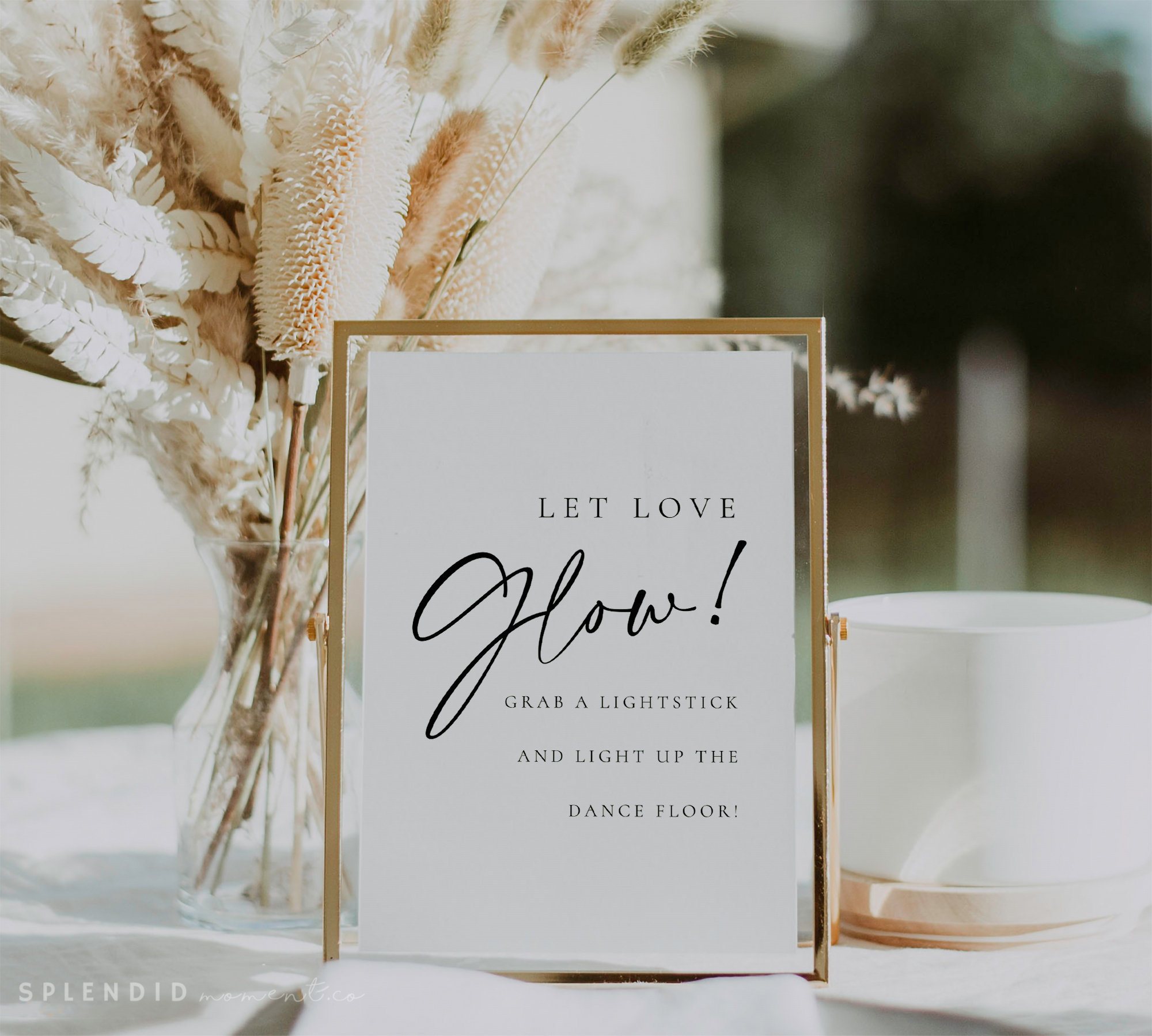 Let Love Glow Sign Sparklers Sign Glow Stick Wedding Sign - Etsy Sweden