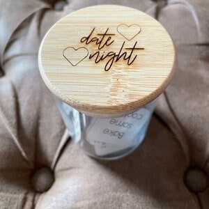 Date Night Jar| Valentine&#39;s Day| Gift for Her| Gift for Him| Date Night Idea Jar| Valentine Gift