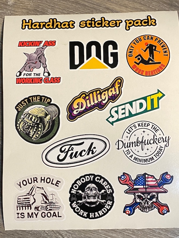 Hard Hat Stickers Oilfield