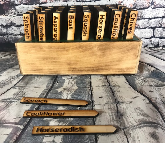 Wood Markers Stakes Custom Garden Plant Markers 