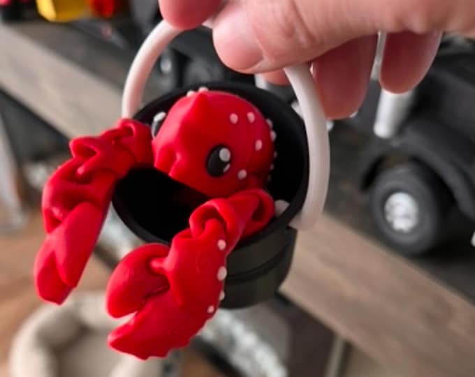3D lobster/3D print/lobster bucket/articulated/toys/fidget/kids/sea life/nature lover/flexible lobster/custom/ocean/ crustacean/cute toys
