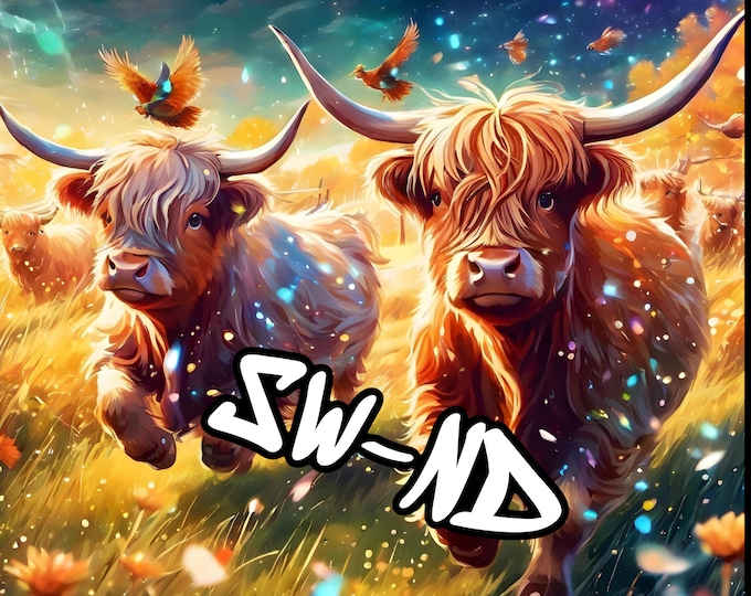 Highland cow 20 oz tumbler file/digital/download/sparkly/butterflies/cute cows/cow lover/